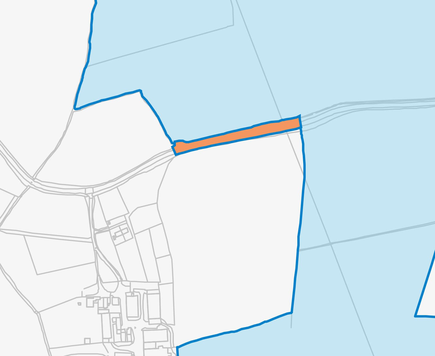 Kexby Lane West Map